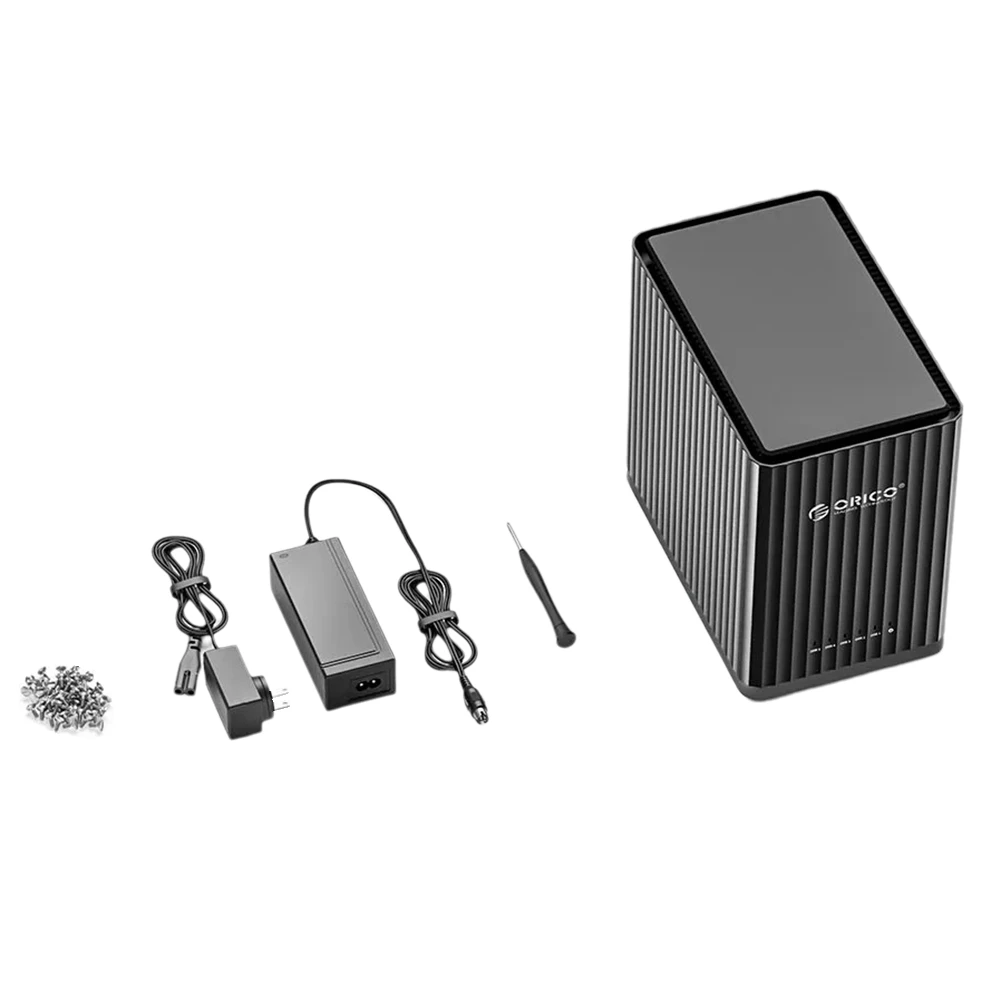 HDD Docking Station 5 Bay Personal Storage Hard Disk Cabinet Xternal Multi Bay Hard Disk Compartment US Plug