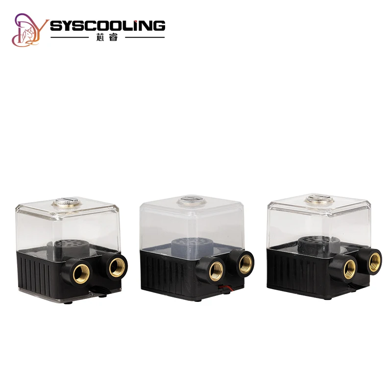 Syscooling New model pump SC-55A water pump for water cooling DC 12V brushless 390L/H pemp head 4.5meter with 150ML water tank