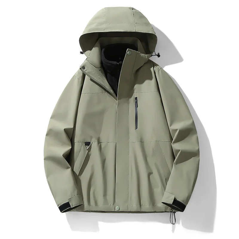 Mens 3 In 1 Two Piece Jacket Outdoor Waterproof Windproof Rainproof Spring Autumn Multi Layer Outerwear Men's sports jacket