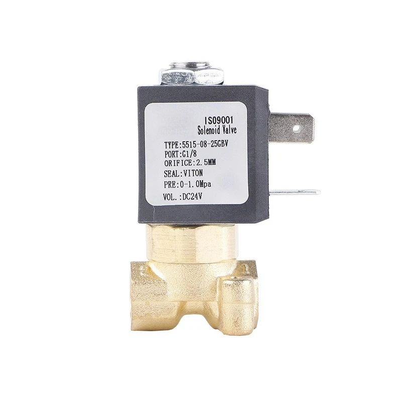 5515-10 Micro Small Appliance Respirator Solenoid Valve, Normally Closed Solenoid Valve 1/8 Brass Hot Water Valve