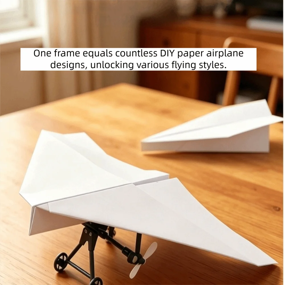 Dual Propellers RC Paper Airplane Foldable Design Built-in Gyroscope Electric Remote Control Plane Lightweight Stable