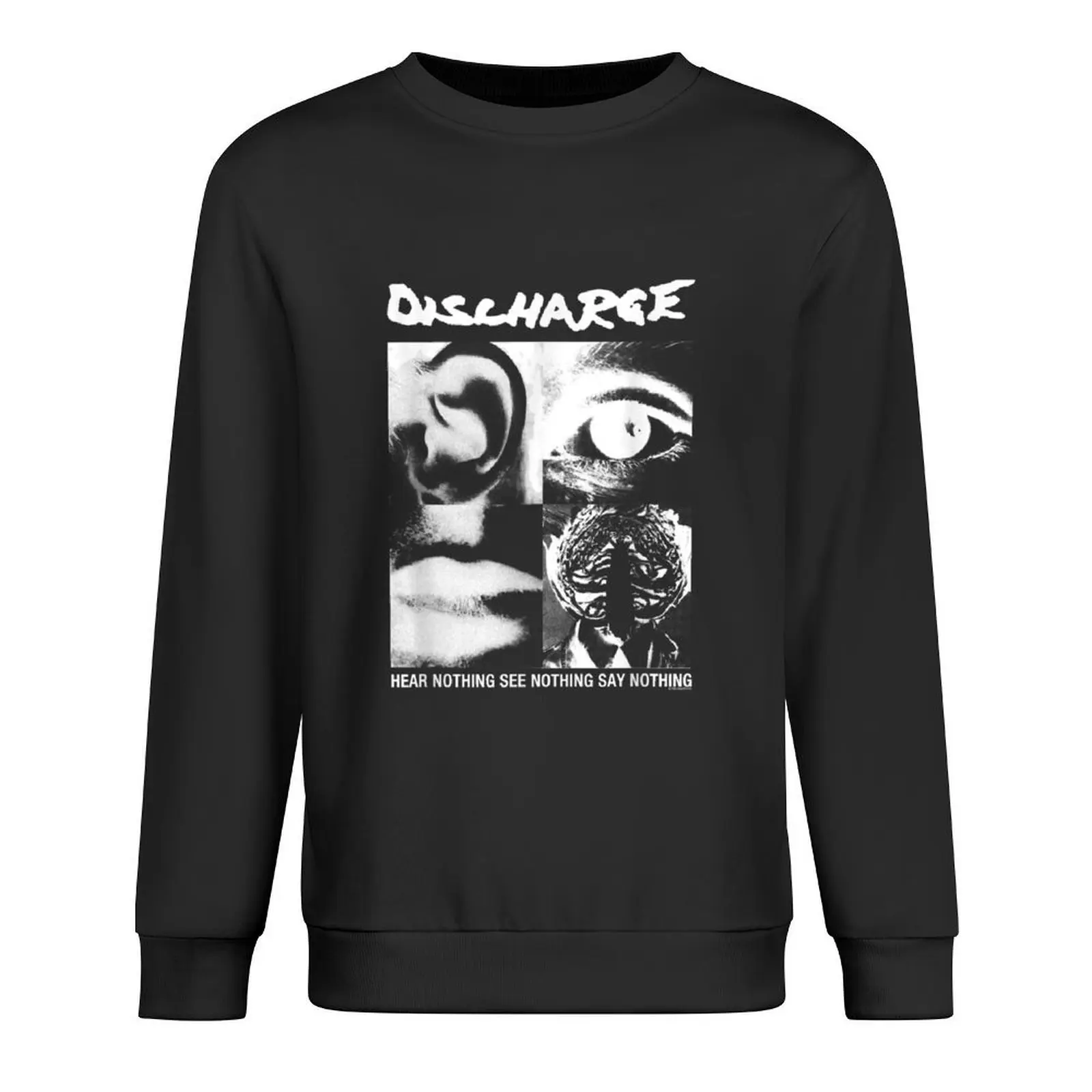 

Discharge Hear Nothing Pullover korean autumn clothes men's sweat-shirt tracksuit graphic t shirts men sweatshirt male