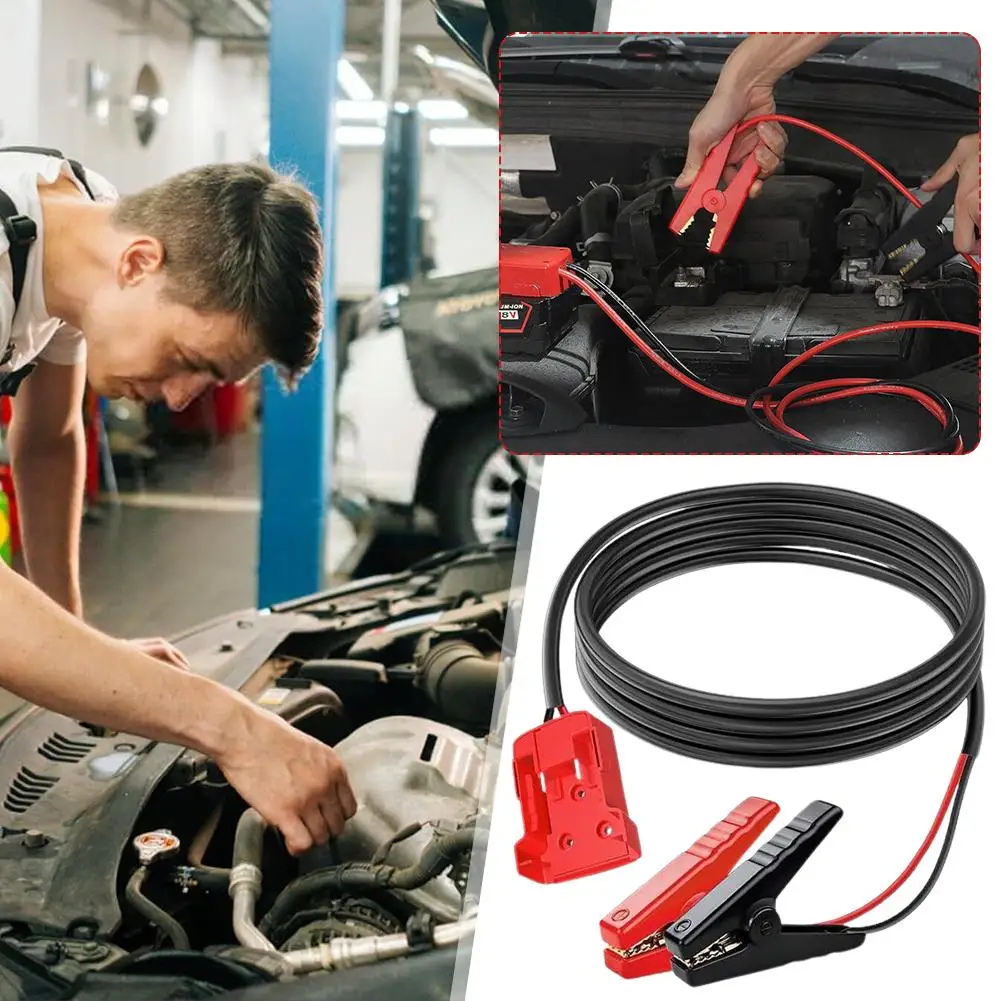 Car Battery Igniter Emergency Power Kit 8AWG 6.56FT Jump Starter Auto Booster Cable For Milwaukee Car Battery Jump Starting Q7M3