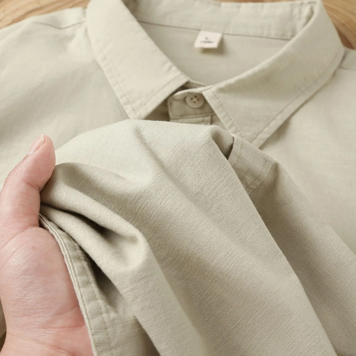 

Natural Linen Cotton Long Sleeve Shirt Collared Open Cardigan Top for Men And Women Chinese Style Loose Fit Breathable Autumn...