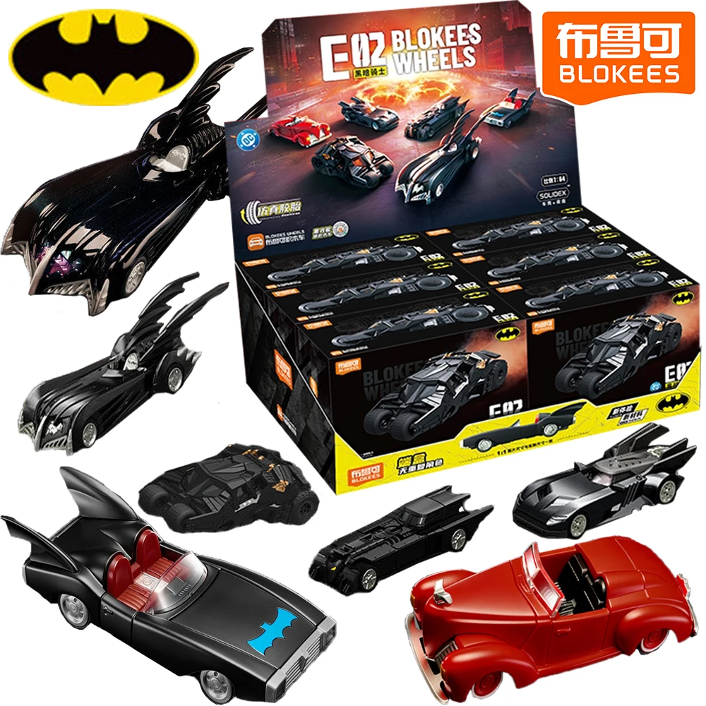 New Blokees Original THE BATMAN Fun Blind Box Batmobile Series Classic Assembly Models Hobby Collection Trendy Ornaments Decor