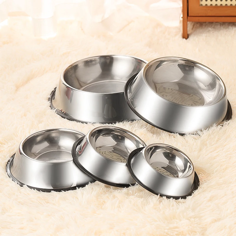 Comedero de Acero Inoxidable para Perros y Gatos, Antideslizante, con Forma de Hormiga, Accesorios para Comida de Mascotas, 6 Tamaños