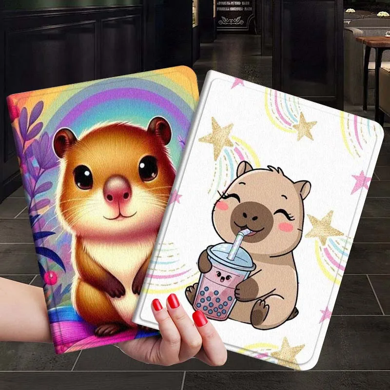 

Flower Art Coloful Capybara For Xiaoxin Lenovo Tab P12 Extreme Legion Y900 Idea Pro GT 12.1 2025 Foldable Tablet Case Gift