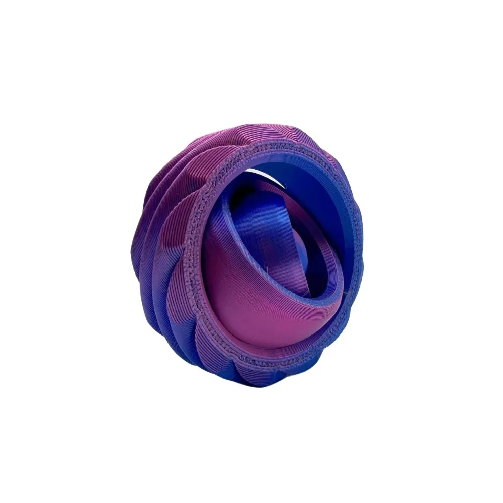 4Pcs Random Color 3D Printed Spinners Art Model- Colorful Rotating Art Model, Craft for Home and Decoration