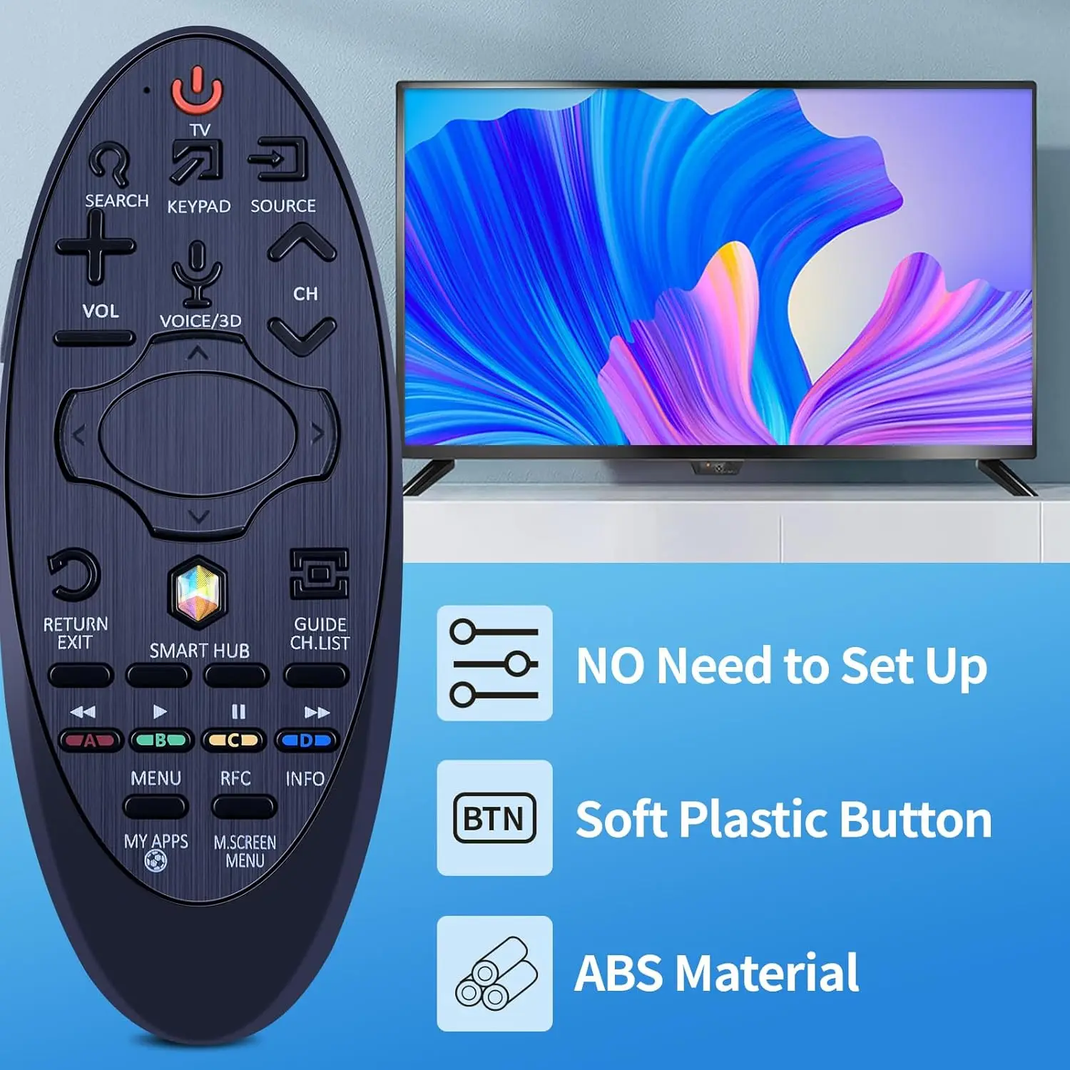 (Sem voz) controle remoto IR BN59-01181B Controle remoto de substituição para Sam *sung Smart TV BN59-01185F BN59-01181A BN59-01185A