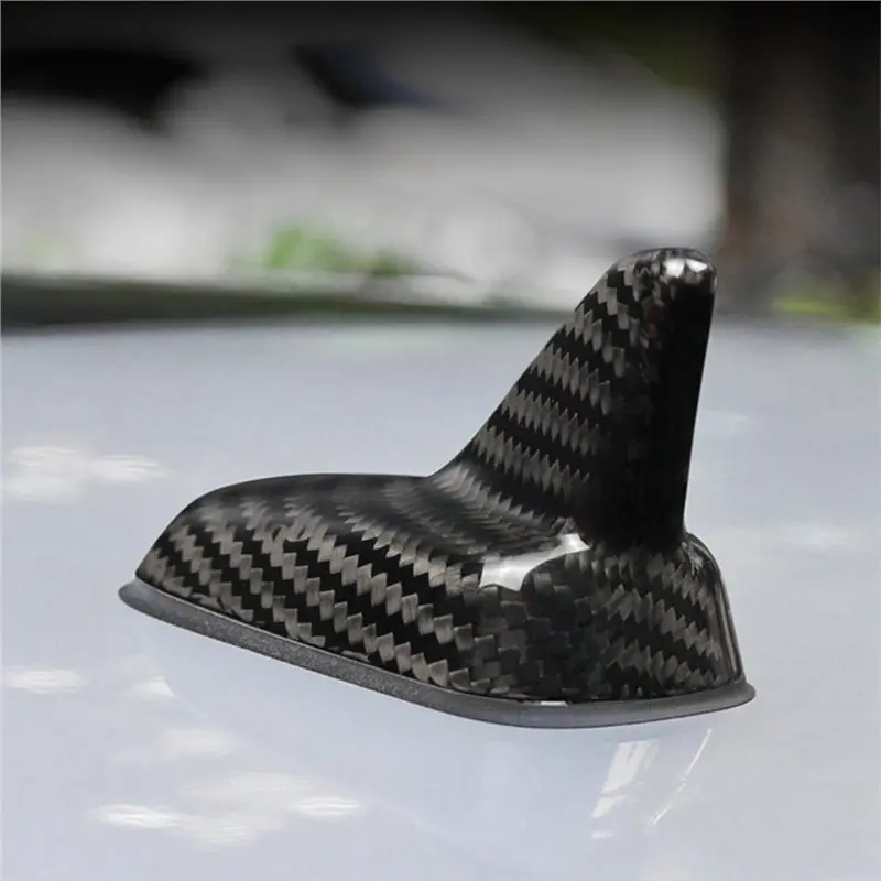 Carbon Fiber Shark Fin Antenna Cover Real Hard For Golf 7 Passat Sagitar Touran Tiguan Lavida Car Accessories Black - view 2