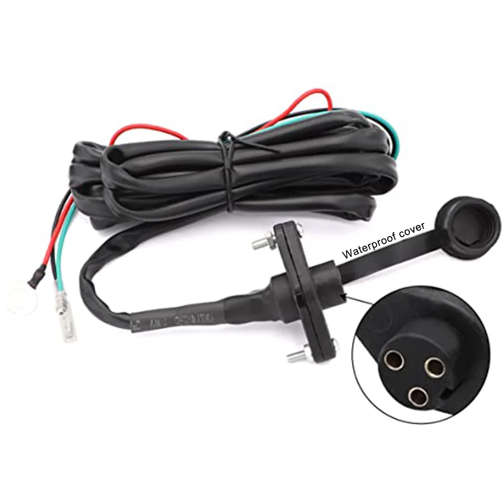 Wired Manual Remote Control Kit For ATV UTV Normally Open 12V For Winch Corded Handheld Remote Control Single Circuit Kits
