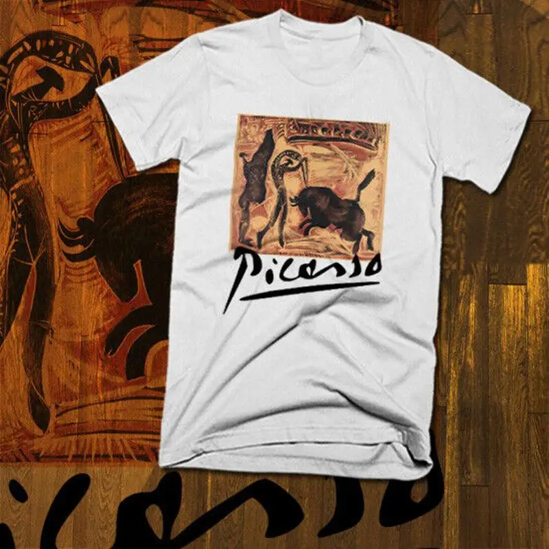 Abstract Espana Art T Shirt El Toro Matador Picasso Dali Spain Guernica