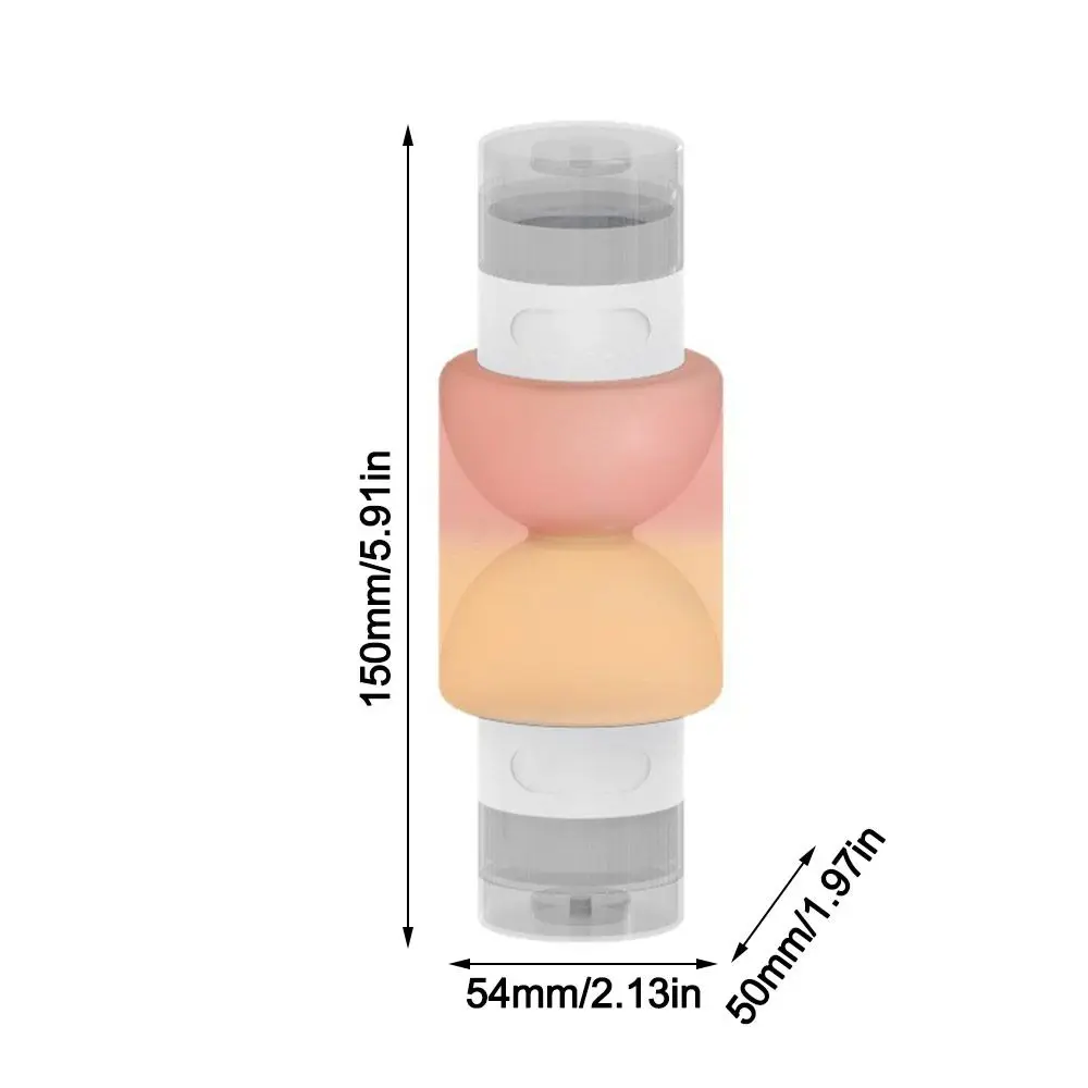 New 90ml Travel Dispenser Bottle Double-ended Empty Squeeze Bottle Reusable Refillable Bottles Shower Gel Shampoo Lotion