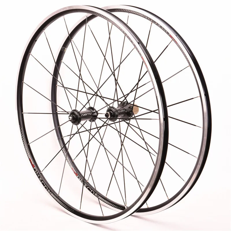 High Performance 700C Road Bicycle Wheels Carbon Fiber Wheelset with V Brake System Racing Aluminum Wheels Clincher Rim