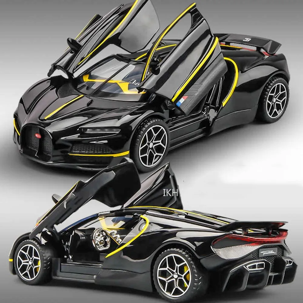 

1:32 Tourbillon Bolide Supercar Model Toys Metal Diecast Sound Light Doors Opened Pull Back Ornament Sports Cars Children Gifts