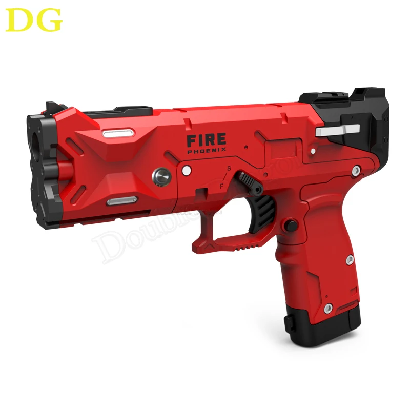 Fire Phoenix Light Gun With 4 LED Sensor Motor Vibration and Recoil USB DIY Arcade Game for PC Emulator Shooting Gamepad