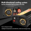 Inversor de corriente para coche de 16000W CC de 12V a CA 110V convertidor Solar de onda sinusoidal pura LCD 4