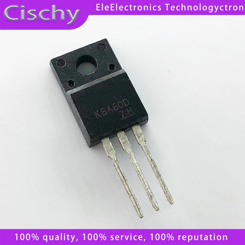 10pcs K8A60DA TO-220 TK8A60DA TO-220F K8A60DA TK8A60 600V 7.5A new original