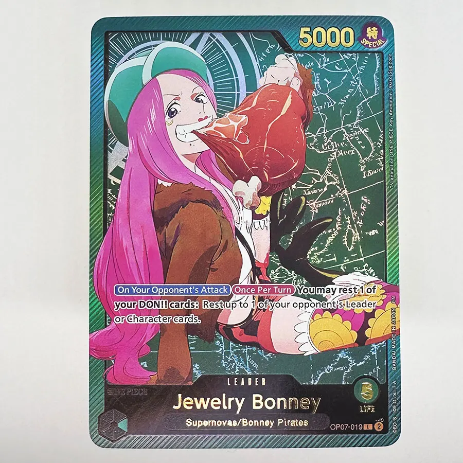 One Piece OPCG Proxy Cards OP07 Boa Hancock Jewelry Bonney Leader Character Special Rare Proxy Cards Anime Cards Gift EN