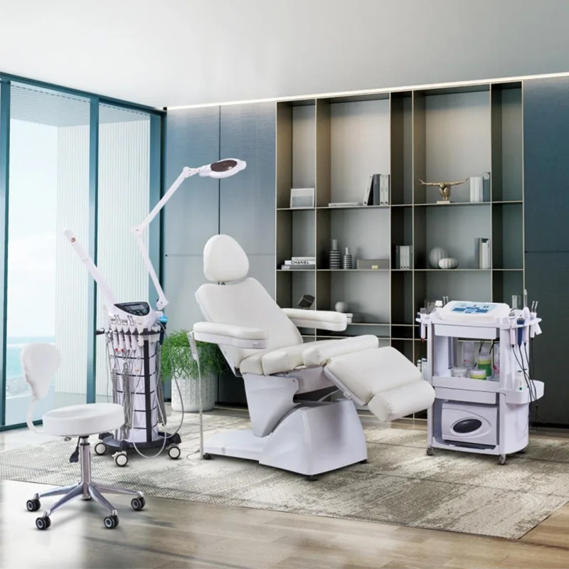 Beauty Bed Beauty Bed High-End Electric Beauty Bed For Medical Aesthetics, Eyelash Extension, Permanent Makeup, Adjustable Massa
