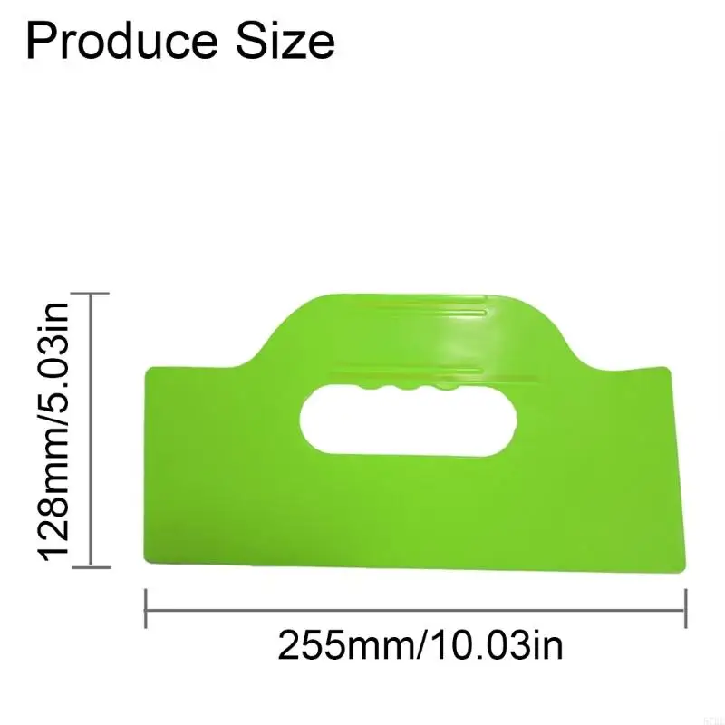 57BE 5 ชิ้น Putty Scraper พลาสติก Putty Scraper ยืดหยุ่น Spackle Putty ผนังครอบคลุม