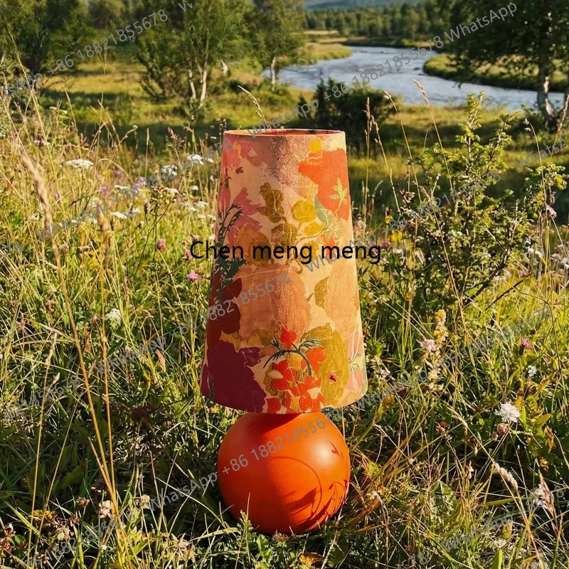 E136 Imported fabric, fabric, table lamp, oriental color matching aesthetics, Chinese ancient style, bedside ambient light