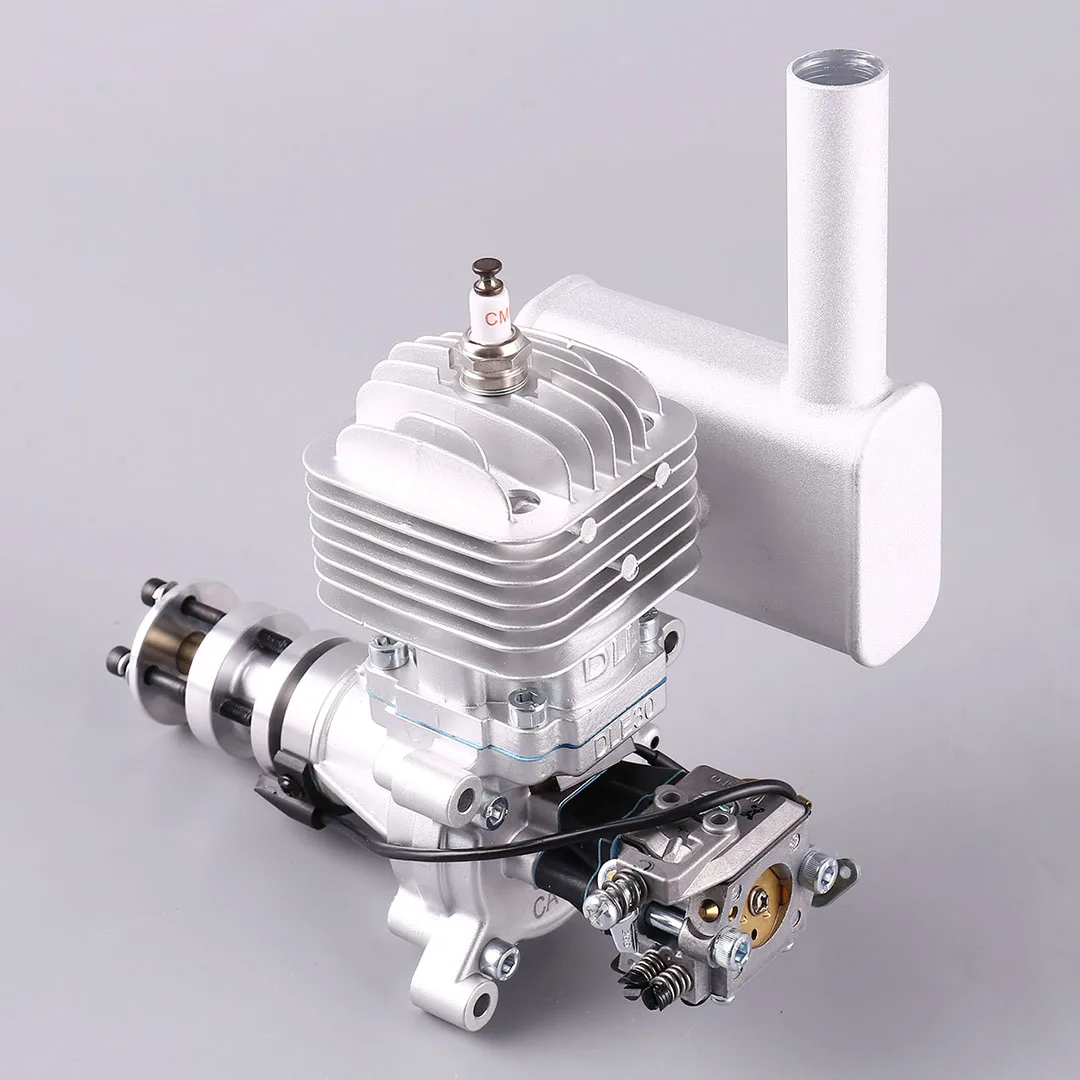 DLE30 30cc DLE GAS Engine For RC Airplane Fixed Wing Model Single Stroke Two Exhaust Wind Cold Hands Start After Stroke