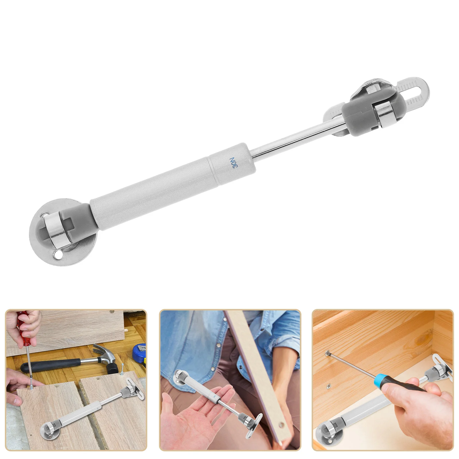 

2Pcs Hydraulic Door Hinge Gas Struts Cabinet Lift Support for Heavy Lids Kitchen Cupboards Beds Furniture Telescopic Mechanism