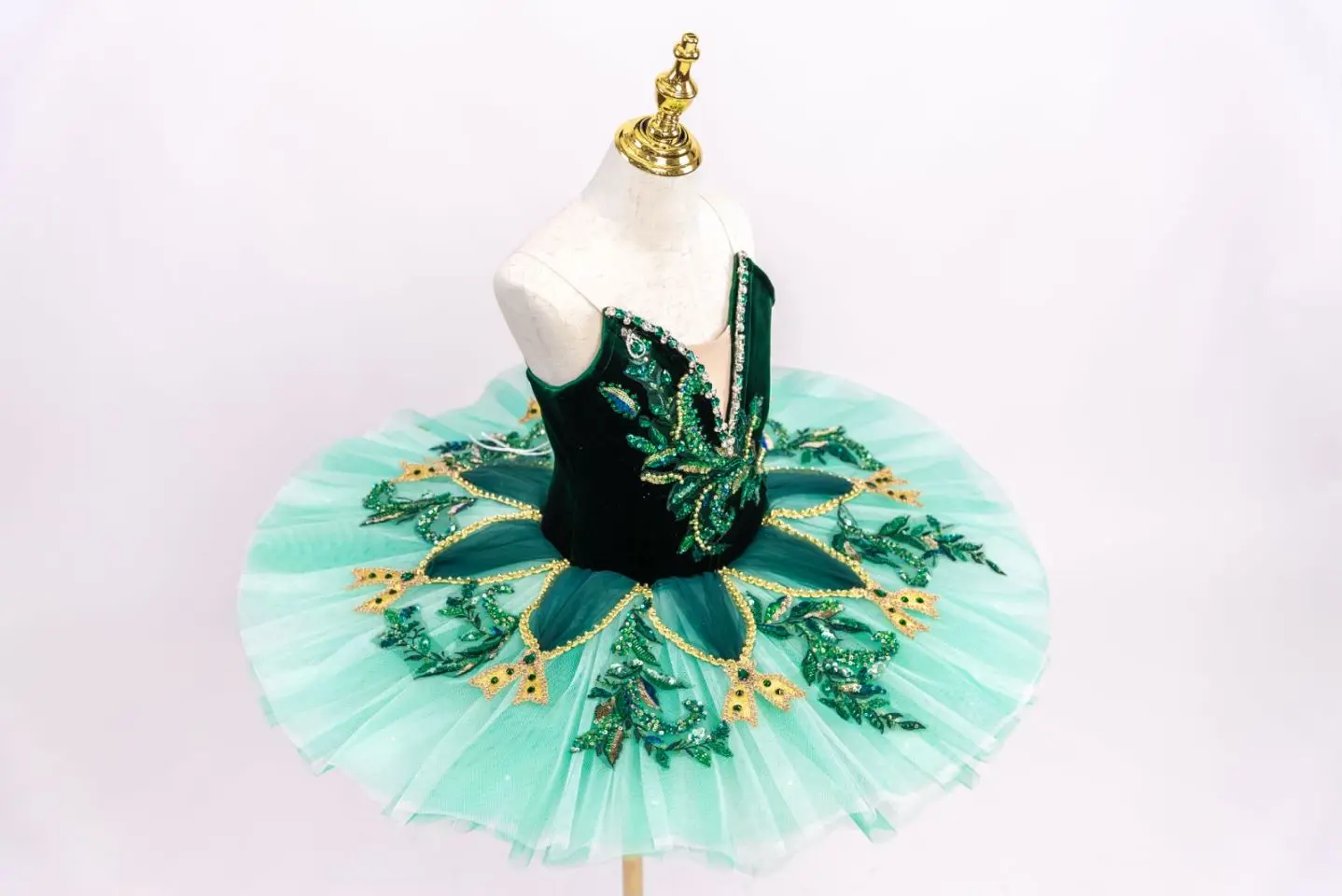 Professional custom TUTU dress Esmirada emerald costume Adult children competition plate dress