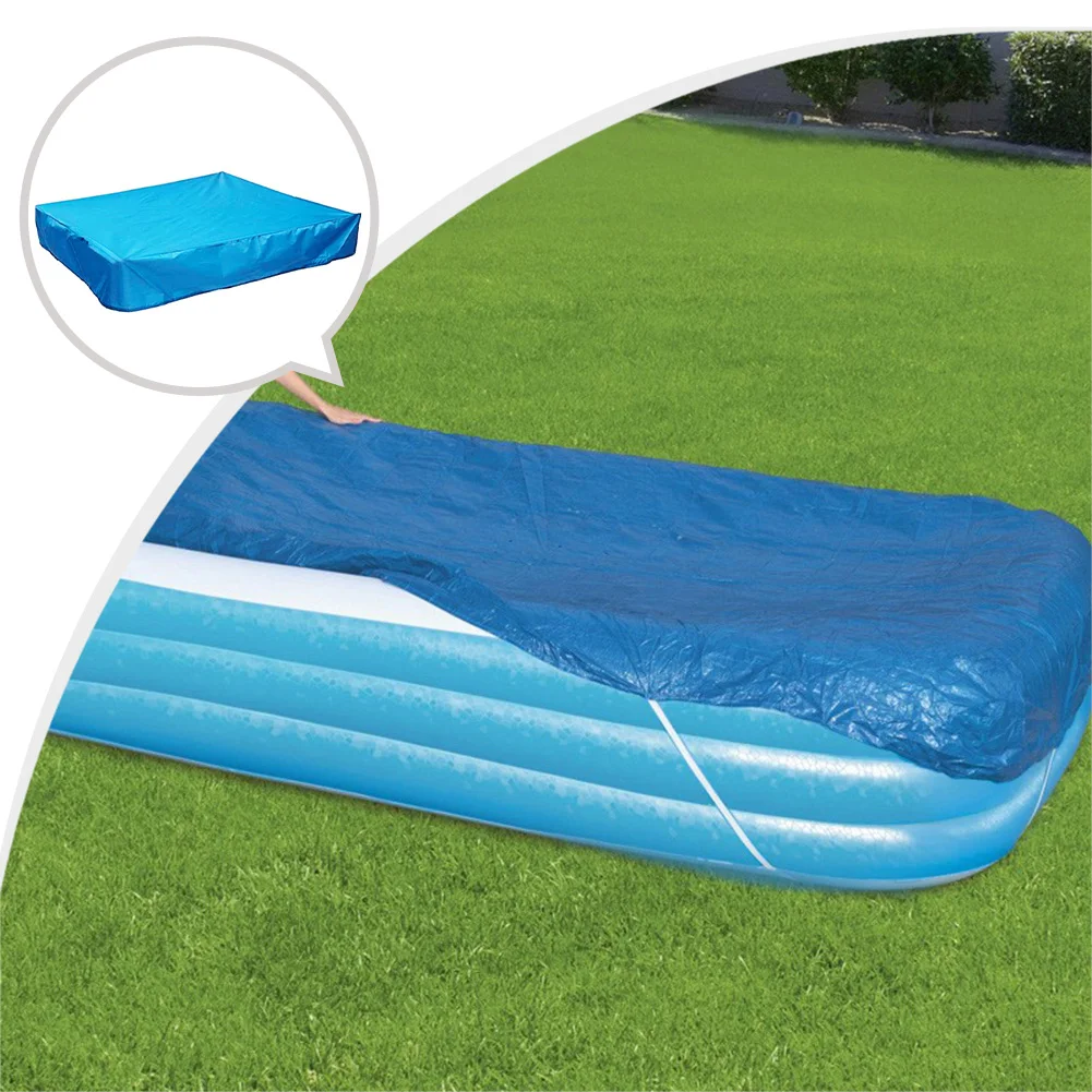 Long Lasting Pool Cover Solution 262*175*51cm Inflatable Swimming Pool Cover Effective Pool Protection Elastic Cords