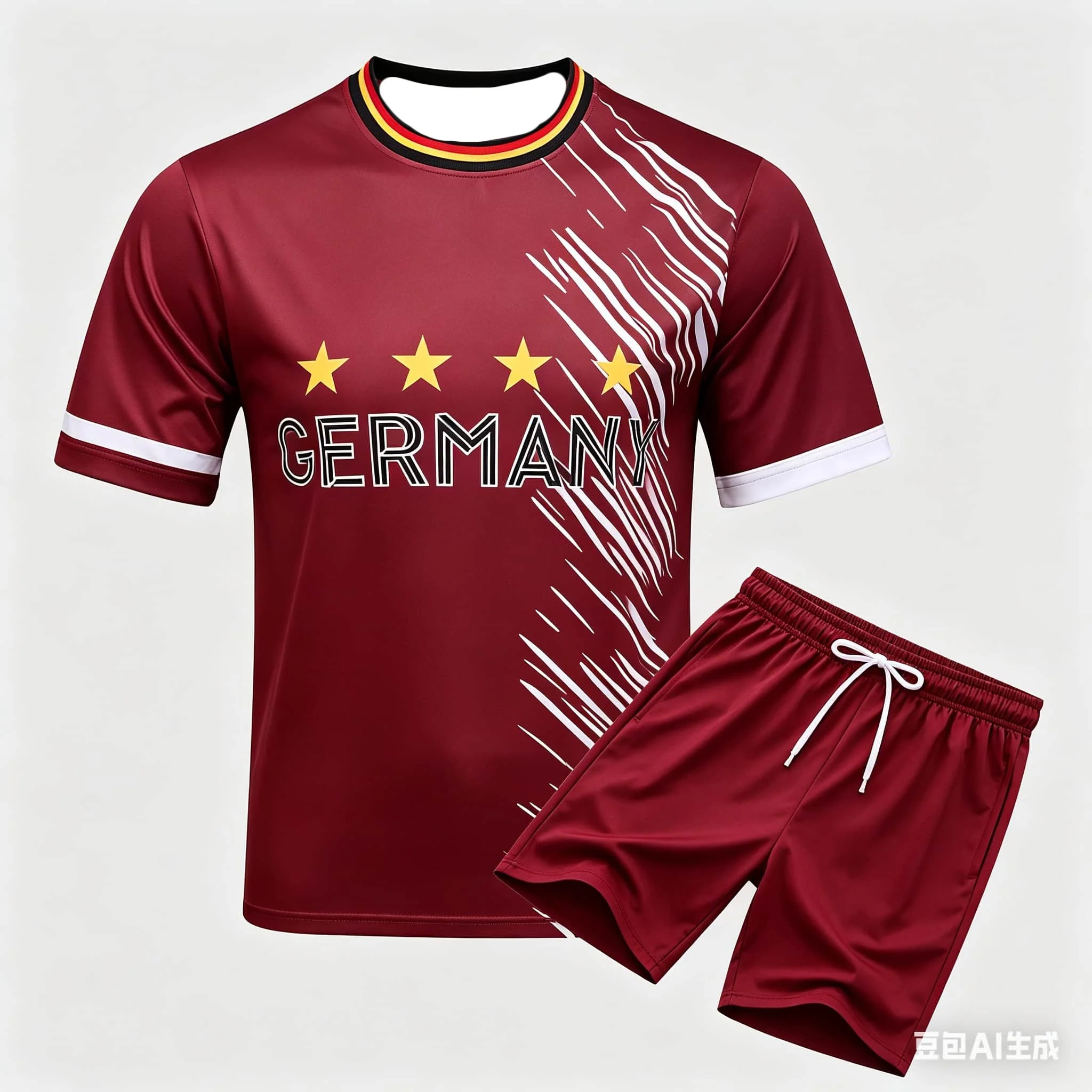 Beach Surfing The Latest European Team Germany Football Jersey Set High Quality and Breathable Soccer Uniform Set view 2