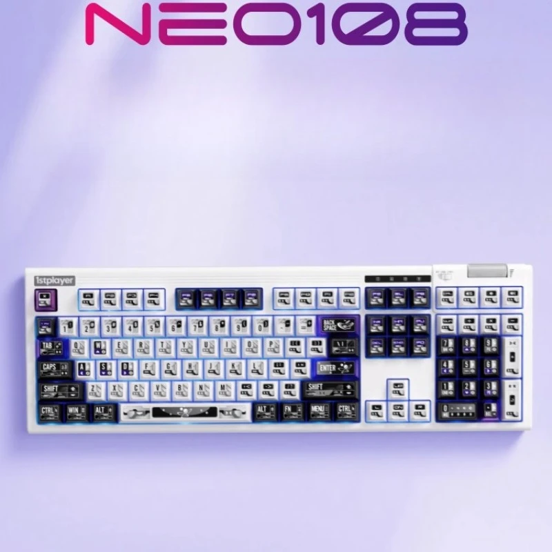 

NEO108 Tri-mode Mechanical Keyboard Customized Wireless Bluetooth RGB Hot Swap Gasket Ergonomic Game Office Mechanical Keyboard