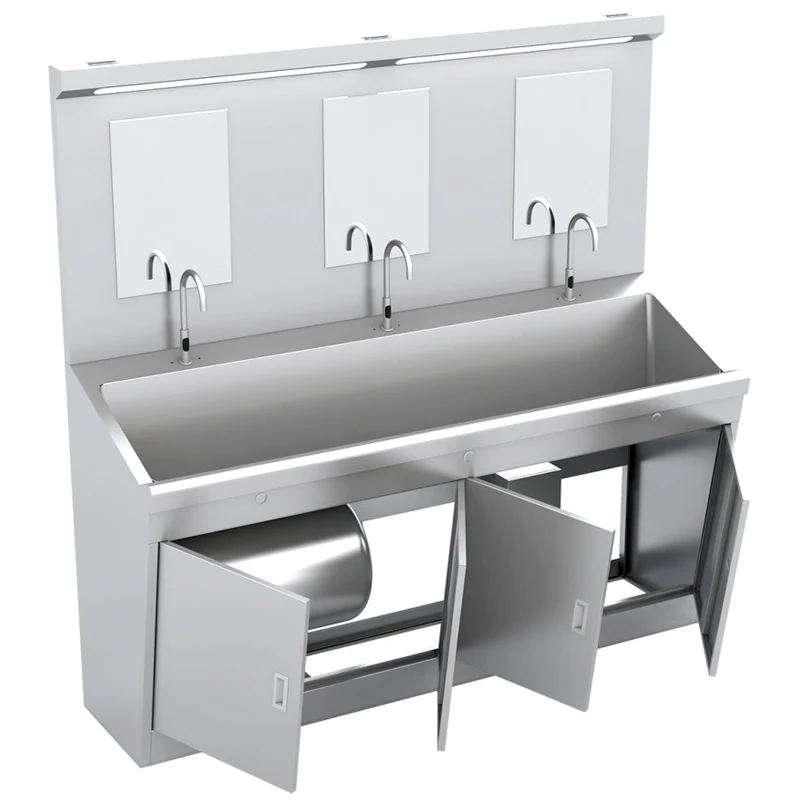 Customized medical wash basin 304 316 stainless steel hospital surgical scrubbing sink new composite room clean room