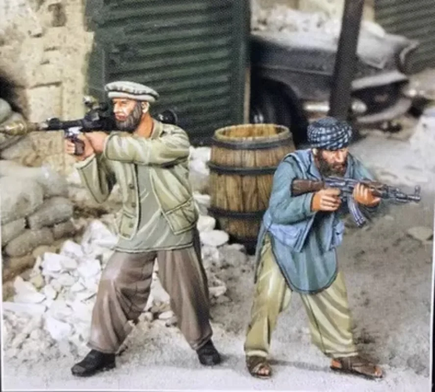 Modellbausätze aus Druckgussharz im Maßstab 1:35, moderne militärische Miniatur-Miliz, 2 Personen, unmontiert und unbemalt, 995A