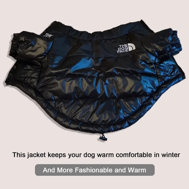 Pet Dog Clothing Large Winter Fashion Brand Clothing Coat Warm Windproof Waterproof Dual Color Down Jacke Small Medium Dog Coat