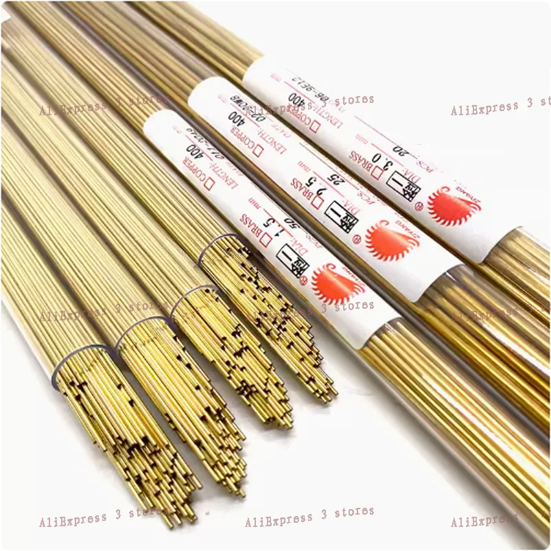 100pcs Ziyang brass tube OD0.4-1.0mm L=500mm electrical discharge piercing brass electrode pipe, single hole Drill EDM Tube