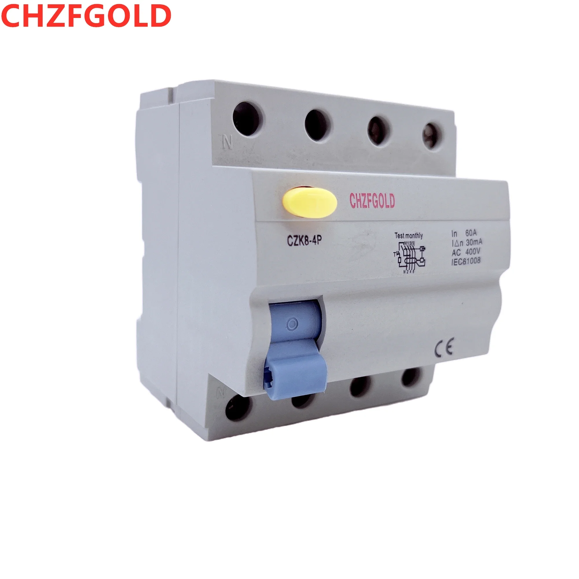 ELCB Circuit Breaker MCB Miniature Circuit Breaker Online Shopping B Type RCD RCCB 4PACDC10KA 400V Price 4P 63A 30ma AC 50/60 Hz