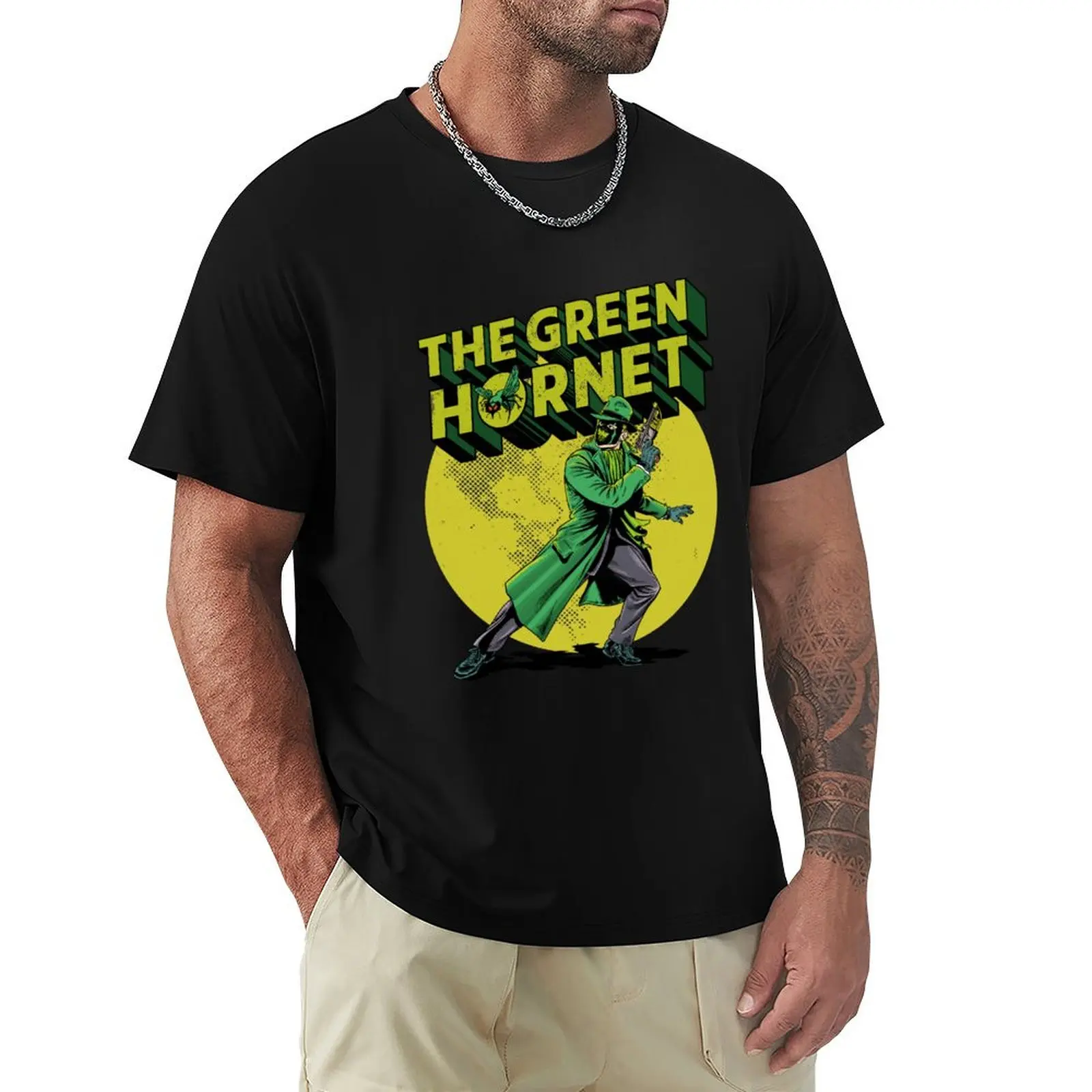 

Classic The Green hornet T-Shirt heavyweights blue lock graphic t shirts mens t shirts pack