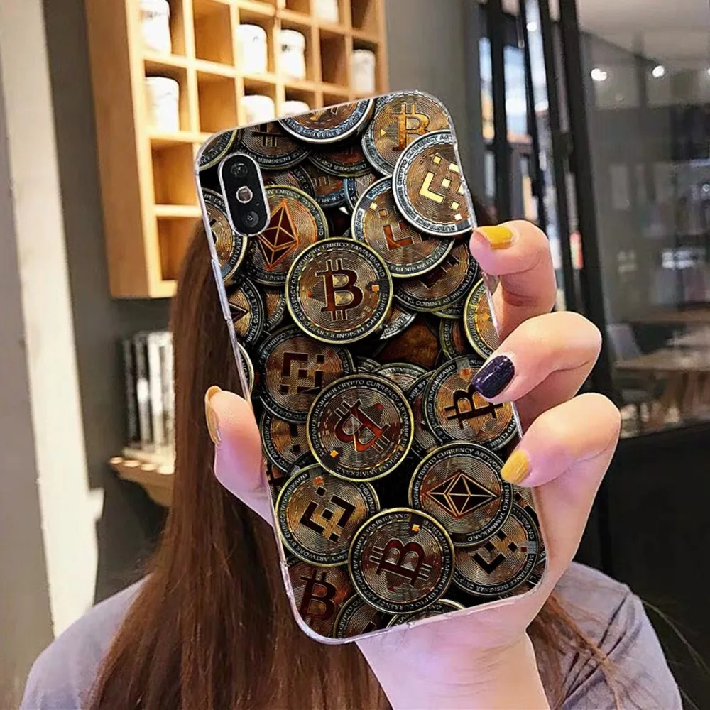 Bitcoin Coin Phone Case For iPhone 15 XR X XS Max 14 13 Pro Max 11 12 Mini 6 7 8 plus SE 2020 Printing Cover