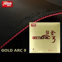 DHS Gold Arc 9 Original Table Tennis Rubber Goldarc 9 Non-sticky Ping Pong Rubber Sheet with Pre-tuned DHS 80# Cake Sponge