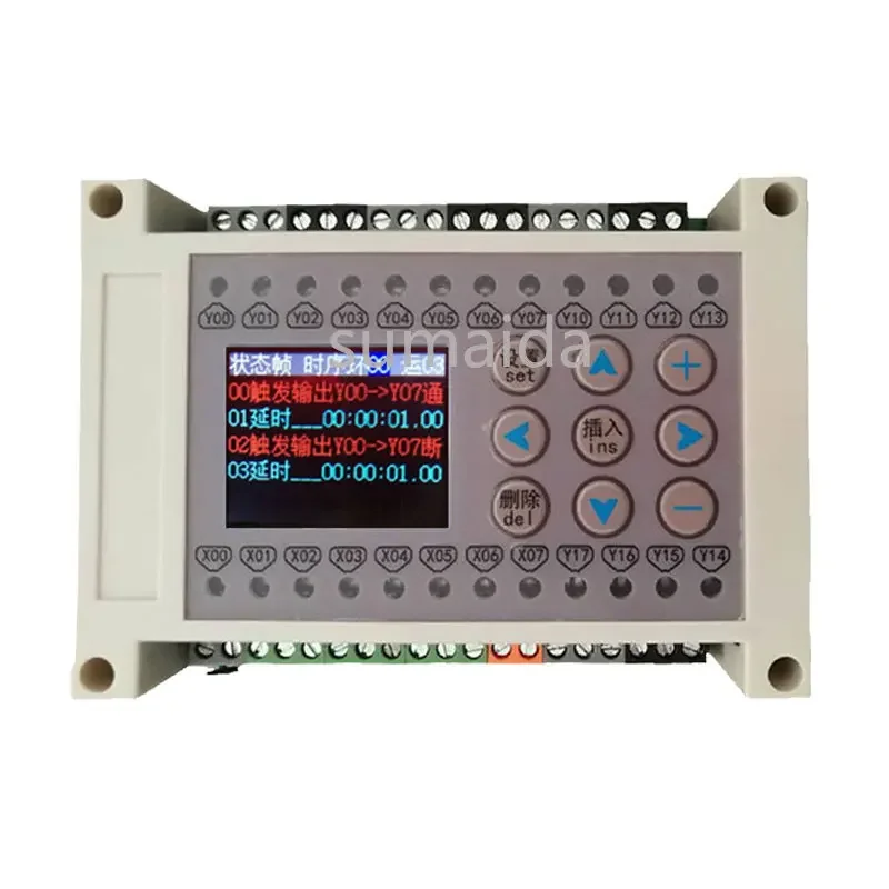 Programmable Multi-Channel Time Relay Control Cycle Timing Simple PLC All-in-One Machine