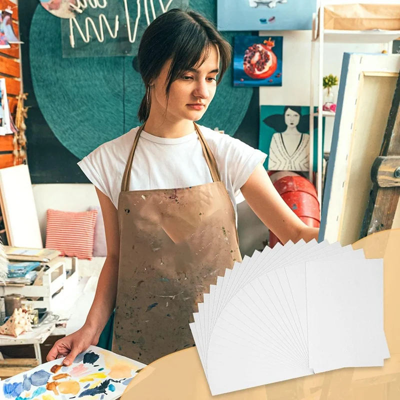 ورق ألوان مائية أبيض سائب ، ضغط بارد ، خالي من الأحماض ، 50% قطن ، 140Lb ، 300Gsm ، 7.68X5.31 بوصة ، 60 ورقة