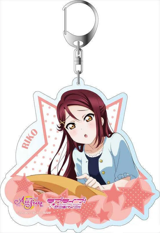 Fans Gifts Anime Love Live!School Idol All Stars HD characters Acrylic Keychain Kurosawa LLAS Festival Ornament Series About 6cm