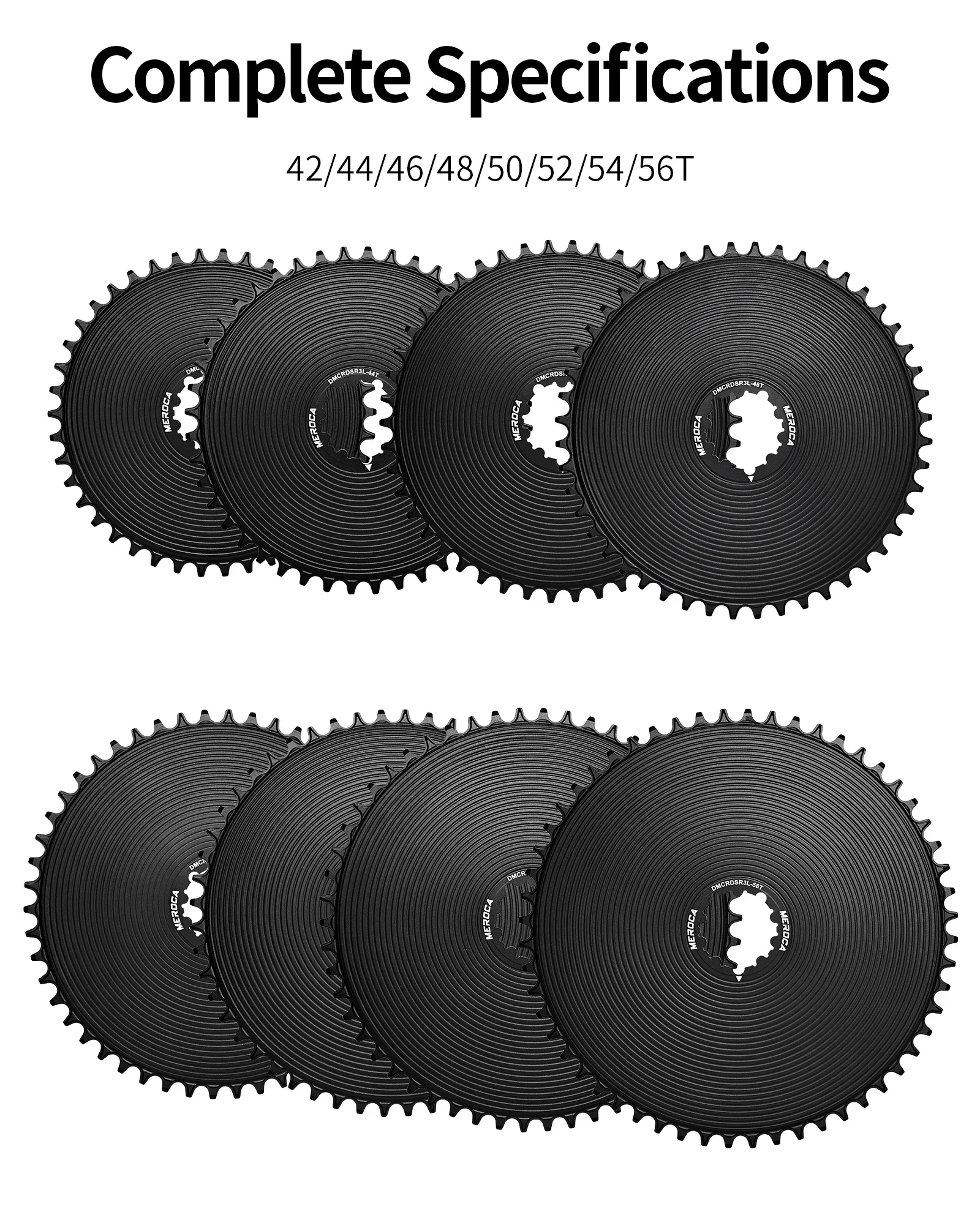 MEROCA Rennrad-Einzelkettenblatt 42z/44z/46z/48z/50z 3-Loch Direktmontage 8/9/10/11/12-Gang Geschlossenes Rennrad-Kettenblatt – Detail 8