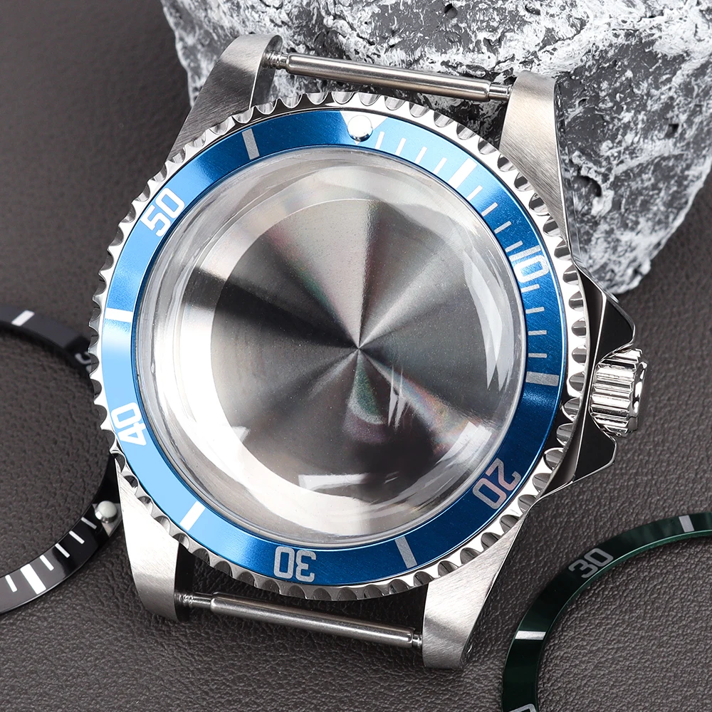 

38mm NH35 Watch Vintage Case Dome Acrylic Glass For NH34 NH36 NH35 NH38 Movement Retro Submariner Watch 120 Clicks Repair Parts