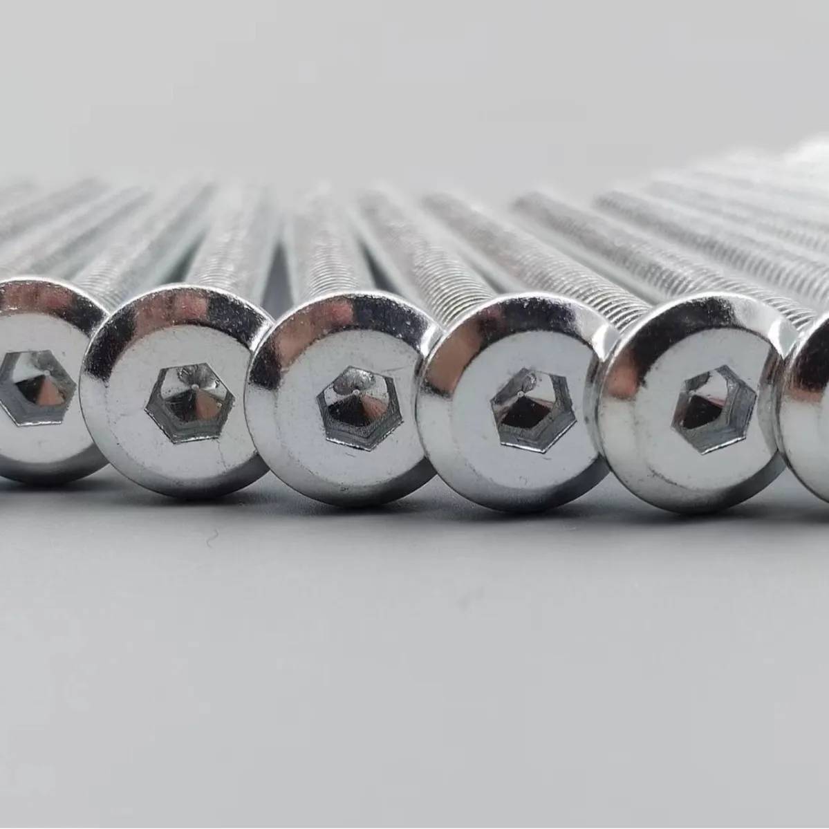 Flat head chamfered hexagonal screws Furniture screws Hexagonal hardware accessories Nuts Fasteners