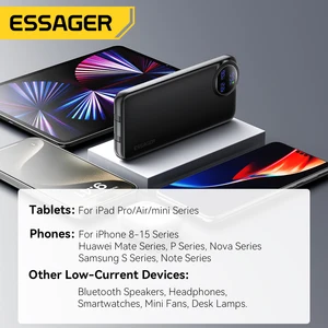 ESGER 20000MAH Portable Power Bank with 2 Cables 22.5W Digital PowerBank Display for iPhone 15 14 Samsung Huawei Power Bank 8 Main Sales Battery Portile 20000MAH - №5