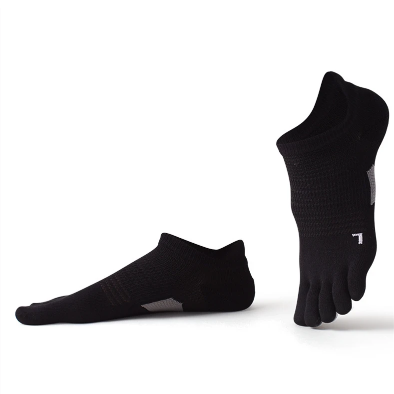 4 Paar Herren-Sportsocken mit fünf Fingern, weich, atmungsaktiv, Marathon-Socken, niedrige, flache, kurze Socken, Outdoor-Wandersocken – Detail 1
