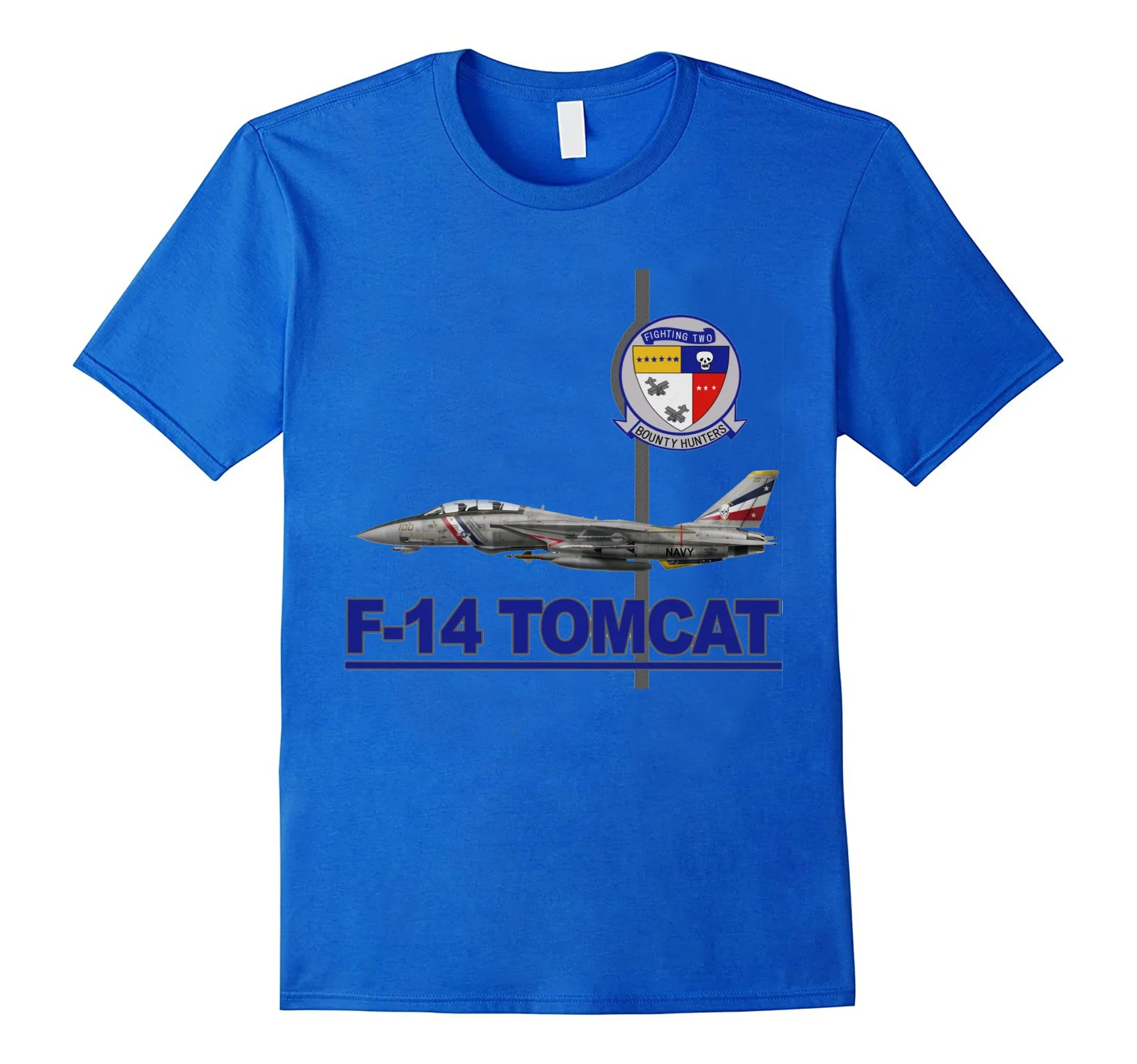 VF-2 Bounty Hunters Squadron F-14 Tomcat Fighter T-Shirt. Summer Cotton O-Neck Short Sleeve Mens T Shirt New S-3XL