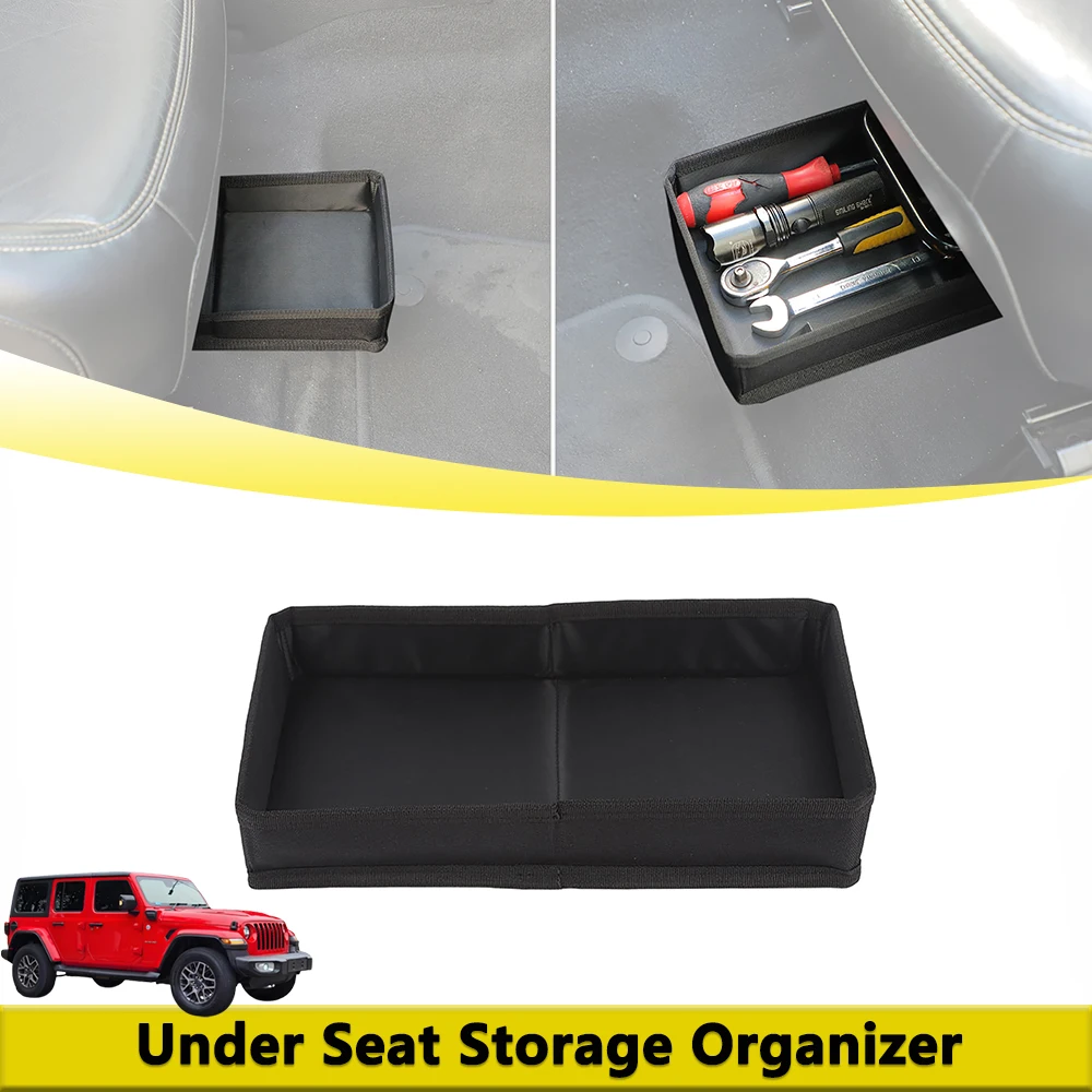 

Органайзер-ящик для хранения под сиденьем для Jeep Wrangler JK JL Gladiator JT Suzuki Jimny 2007-2026, аксессуары для организации пространства в салоне